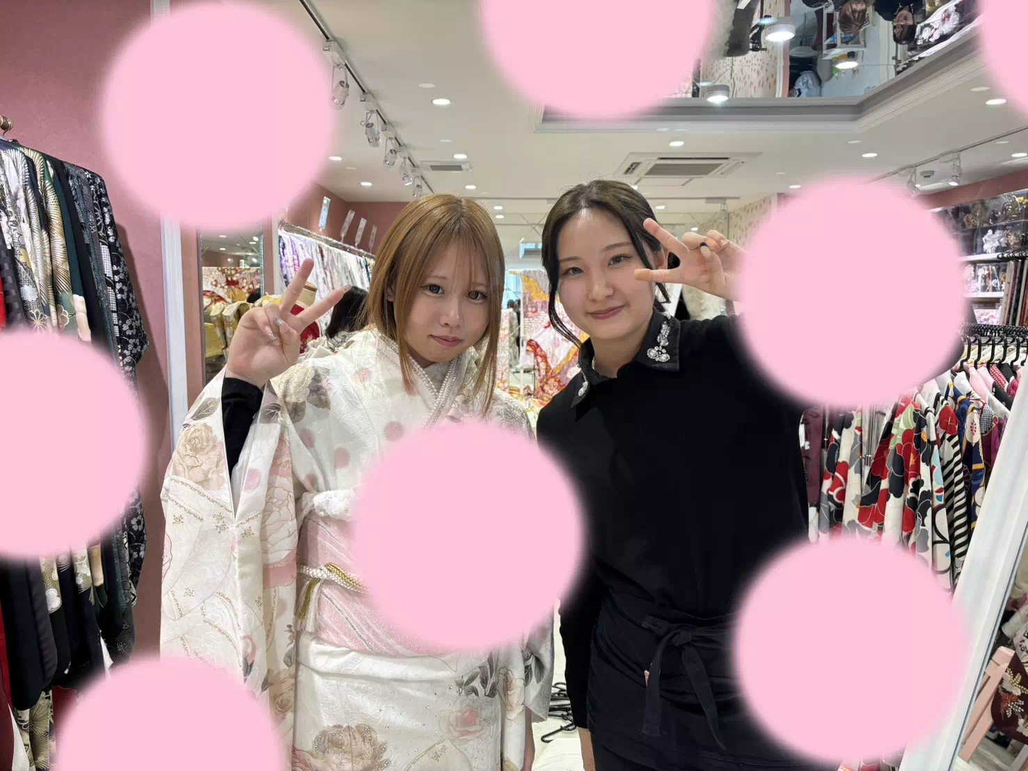 【TAKAZEN姫路店】♡31日　ピンク色のヘップバーンのお振袖を着こなす姫ちゃん♡