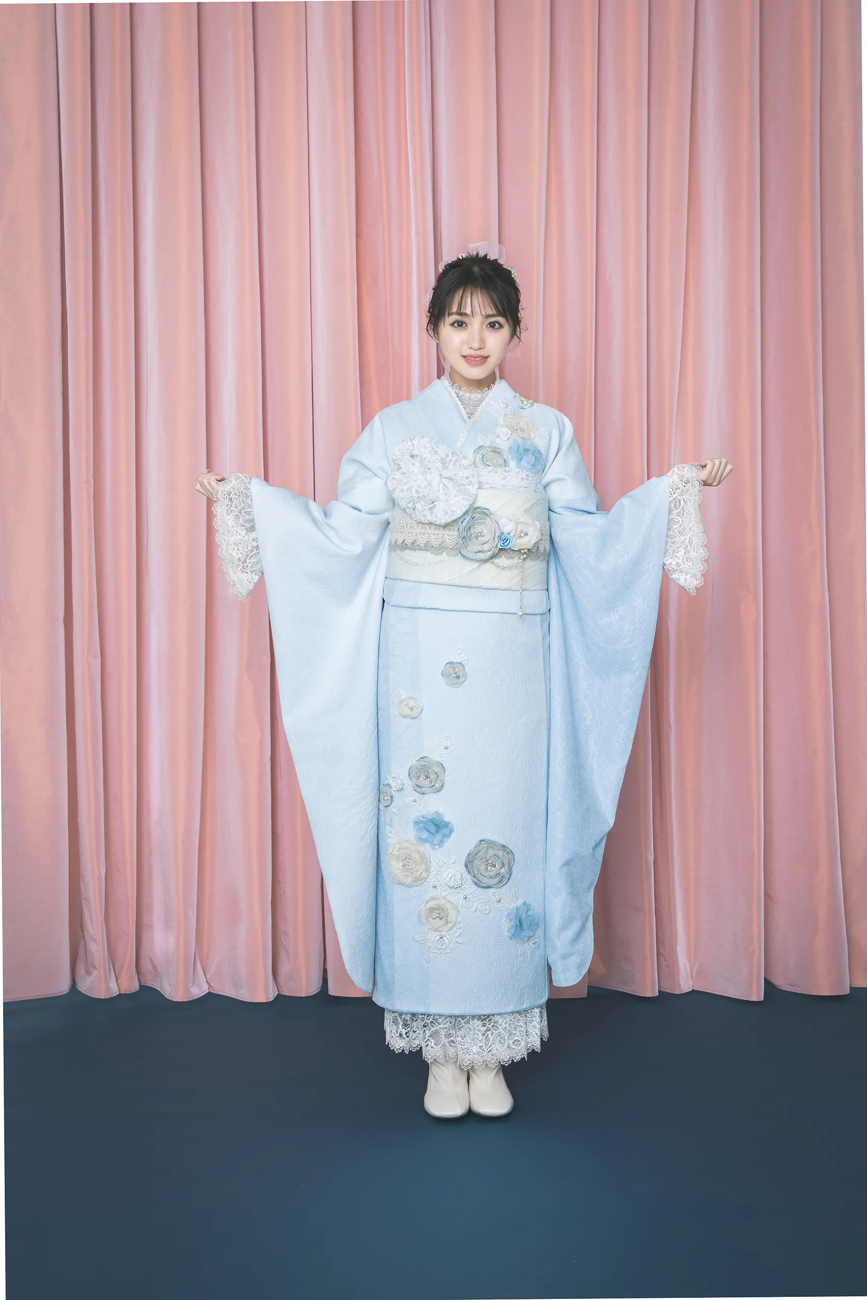 振袖レンタル　成人式　なんば　心斎橋かわいいコーディネート