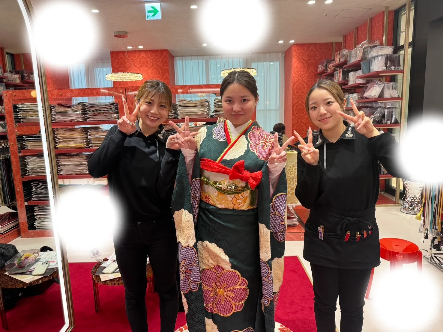 成人式　前撮り　梅田　袴　くすみカラー　かわいい　イマドキ　淡色　古典　タカゼン　撮影