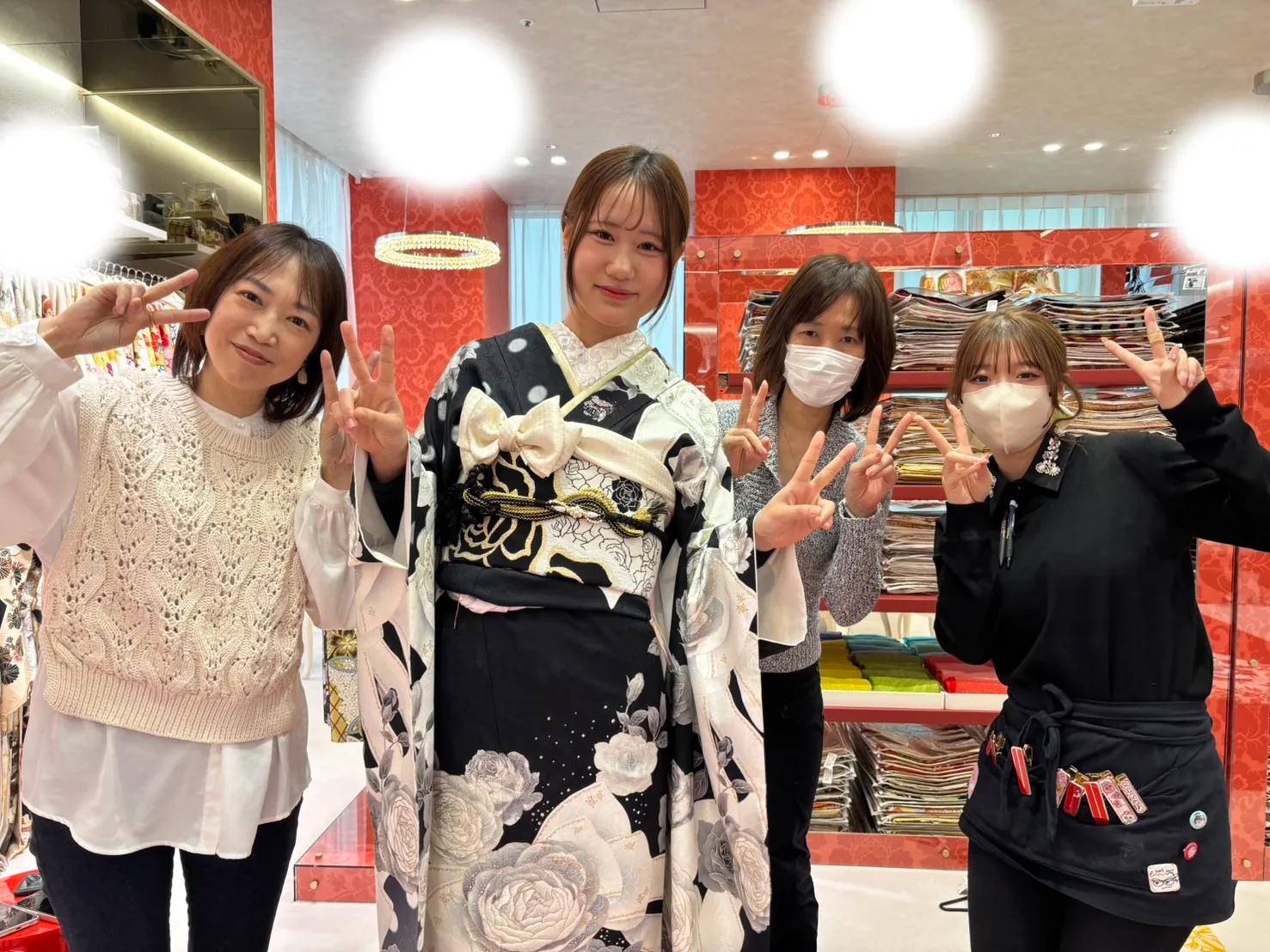 成人式　前撮り　梅田　袴　くすみカラー　かわいい　イマドキ　淡色　古典　タカゼン　撮影