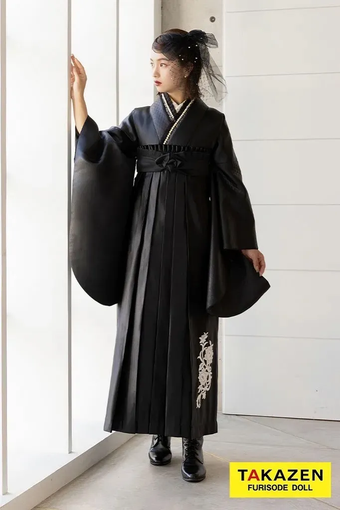 TAKAZEN　堺　卒業式　袴　黒　クール　かっこいい
