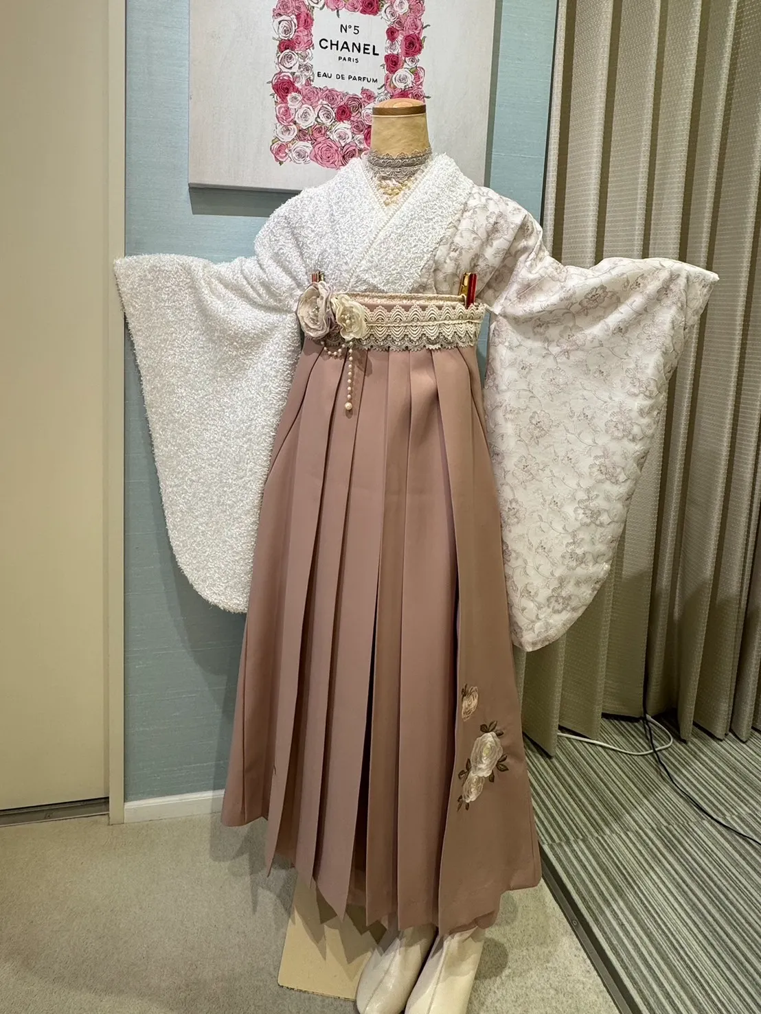 TAKAZEN　タカゼン　takazen堺店　卒業式袴レンタル　くすみカラー　可愛い　ふわふわ　新作　ピンク