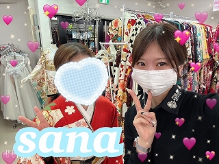 振袖　レンタル　奈良　ママ振　小物合わせ