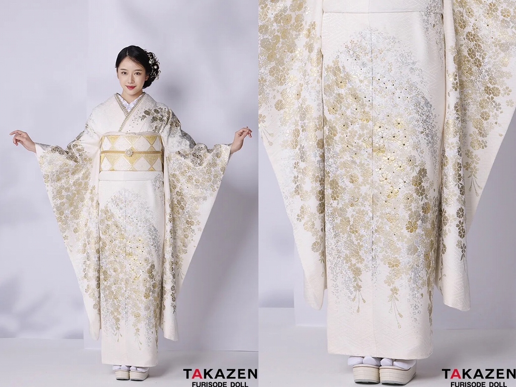 振袖　レンタル　奈良　プレミアム古典　吉澤織物/最高級金彩手描友禅/匠　白水色　おしとやか　爽やか　綺麗　上品　天翔天音【通販可】26028
