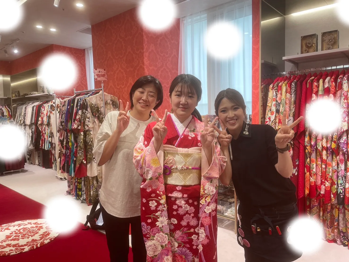 【TAKAZEN大阪梅田本店】♡13日　赤色古典柄お振袖の姫ちゃん♡