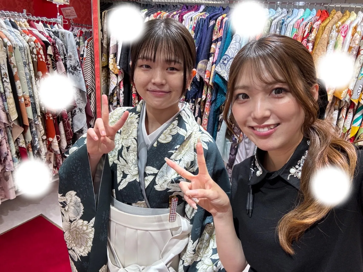 成人式　前撮り　梅田　袴　くすみカラー　かわいい　イマドキ　淡色　古典　タカゼン　撮影　みどり