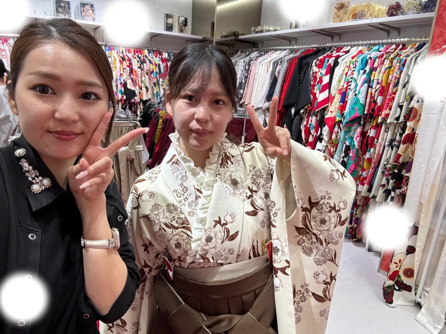 卒業式　くすみ袴　かわいい