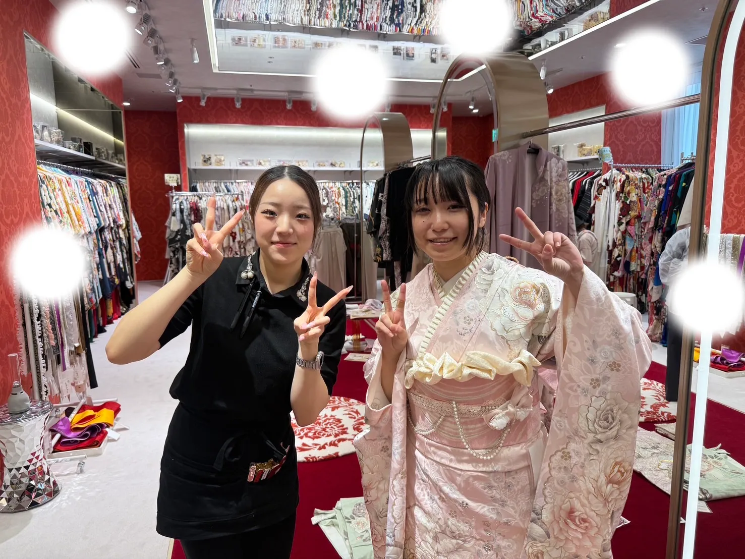 成人式　前撮り　梅田　振袖　ヘップバーン