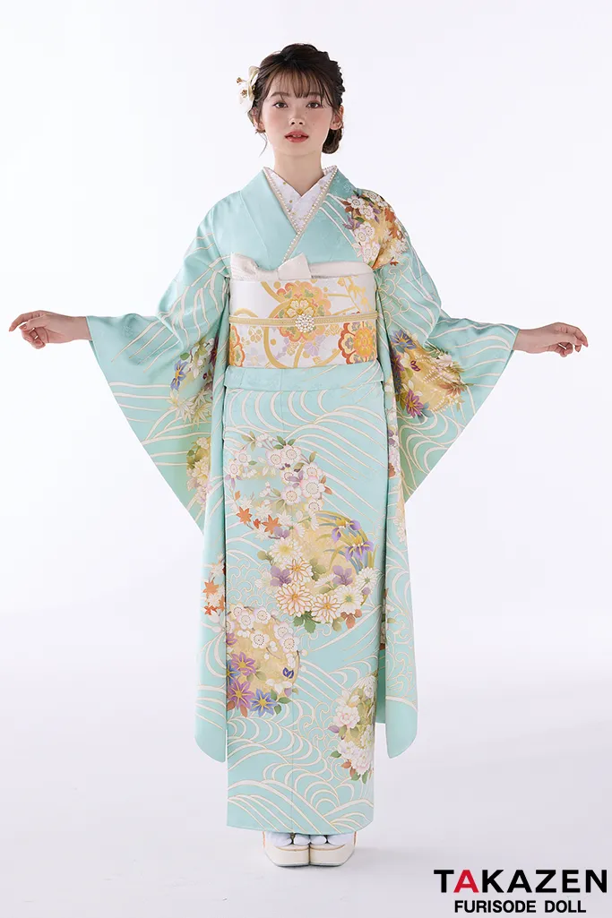 成人式振袖レンタル　雪輪　吉澤織物