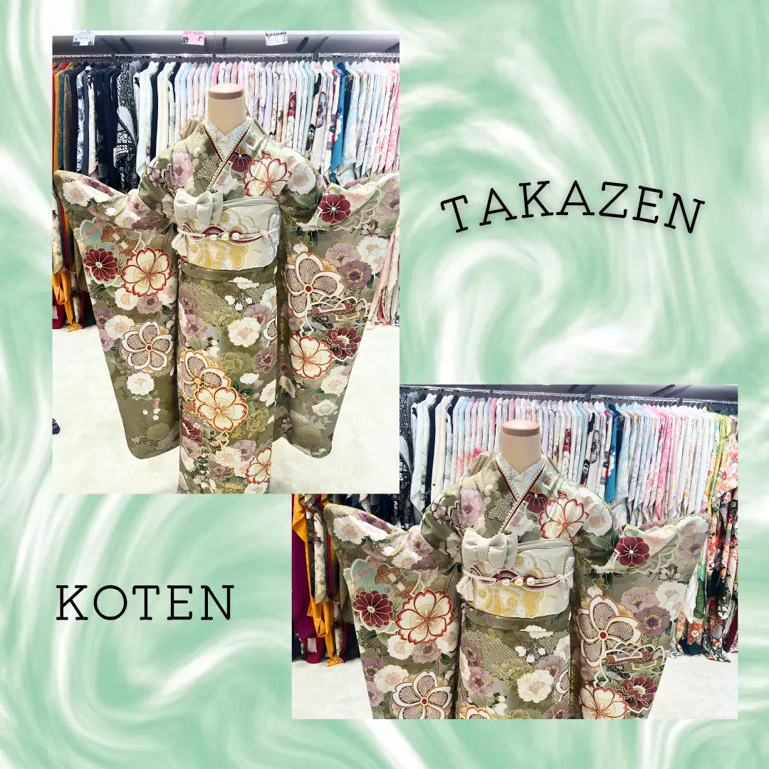 TAKAZEN神戸旧居留地店　前撮り撮影会　イマドキ　カワイイ　コディネート　振袖　レンタル　袴　