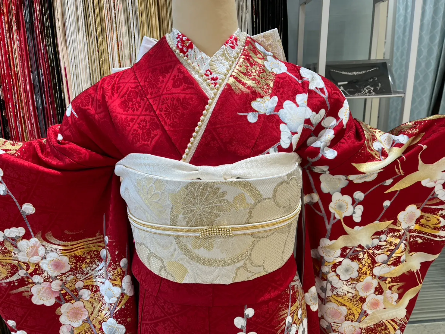 TAKAZEN　タカゼン　振袖レンタル　古典　赤