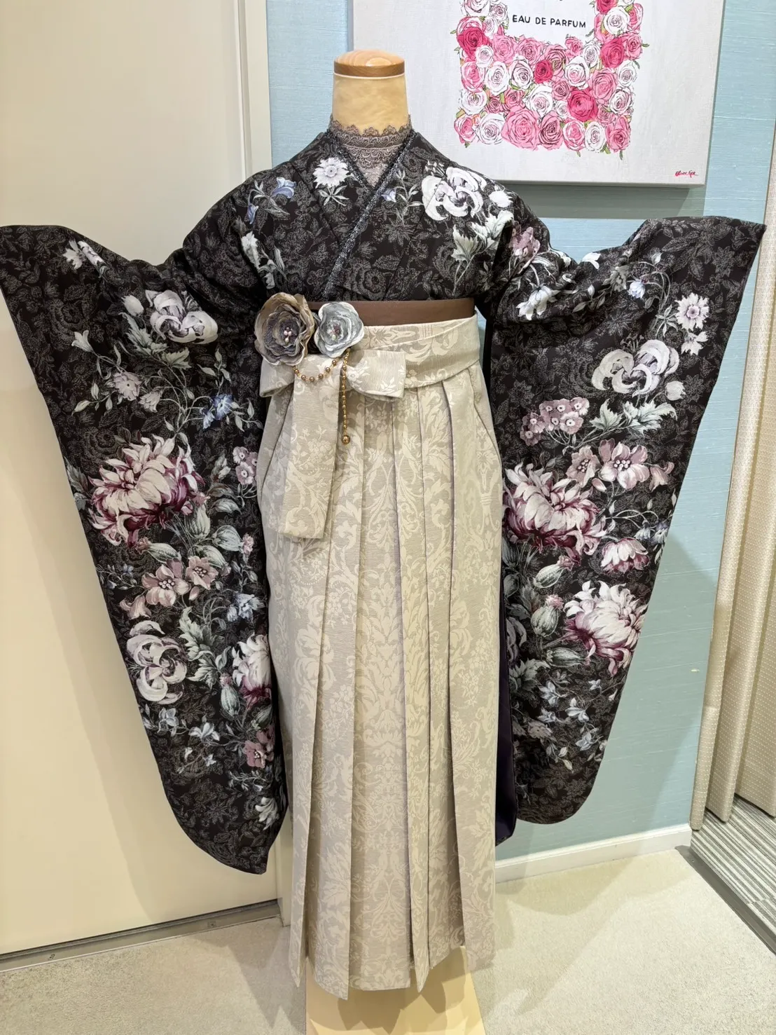 卒業式　袴レンタル　JILLSTUART　ジルスチュアート　くすみカラー　かわいい　レース　フリル
