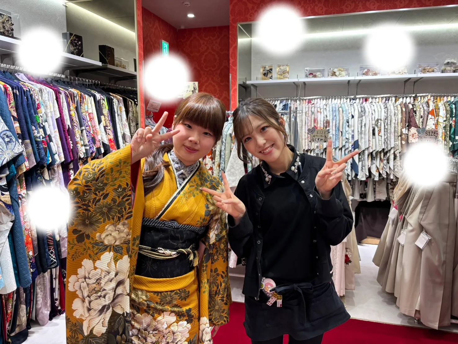 【TAKAZEN大阪梅田本店】♡12日　大阪梅田でヴィンテージのからし色おしゃれお振袖姫ちゃん♡