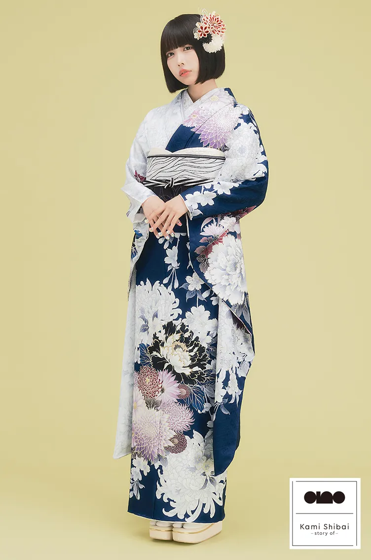 紺色の成人式のレンタル振袖人気・おすすめコレクション｜成人式