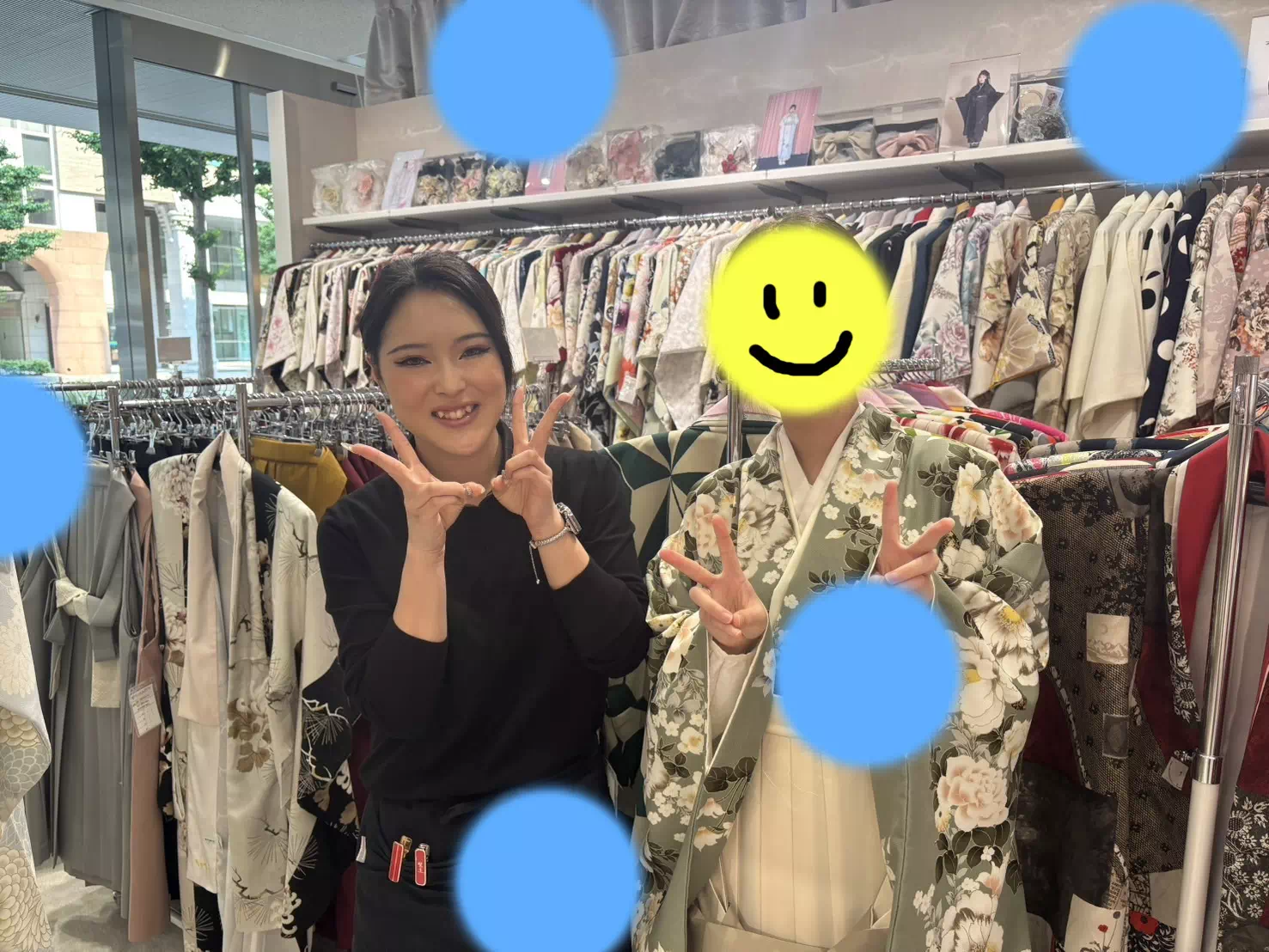 TAKAZEN神戸旧居留地店　前撮り撮影会　イマドキ　カワイイ　コディネート　振袖　レンタル　袴　