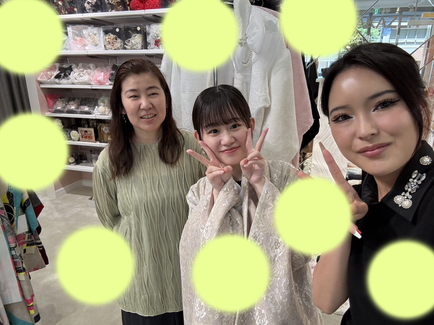 TAKAZEN神戸店　前撮り撮影会　イマドキ　カワイイ　コディネート　振袖　レンタル　袴　