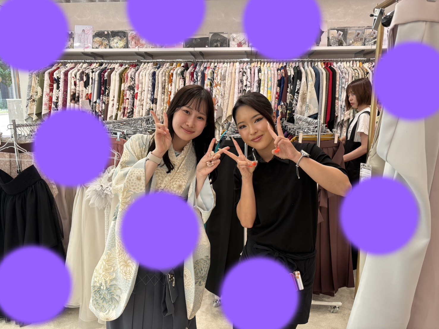 【TAKAZEN神戸旧居留地店】29日♡　水色の小振袖にフリルの小物がとてもお似合いで可愛いお姫ちゃん♡