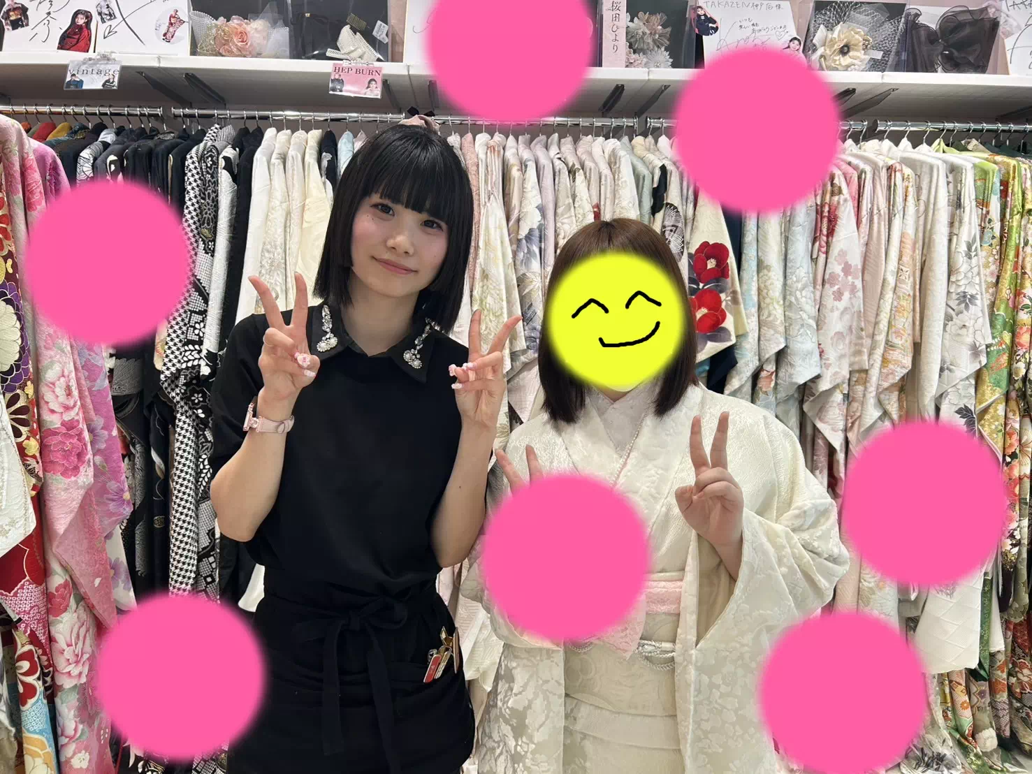 【TAKAZEN神戸旧居留地店】♡20日 イマドキで可愛いシンプルなくすみカラーのお振袖2027年成人の姫ちゃん♡