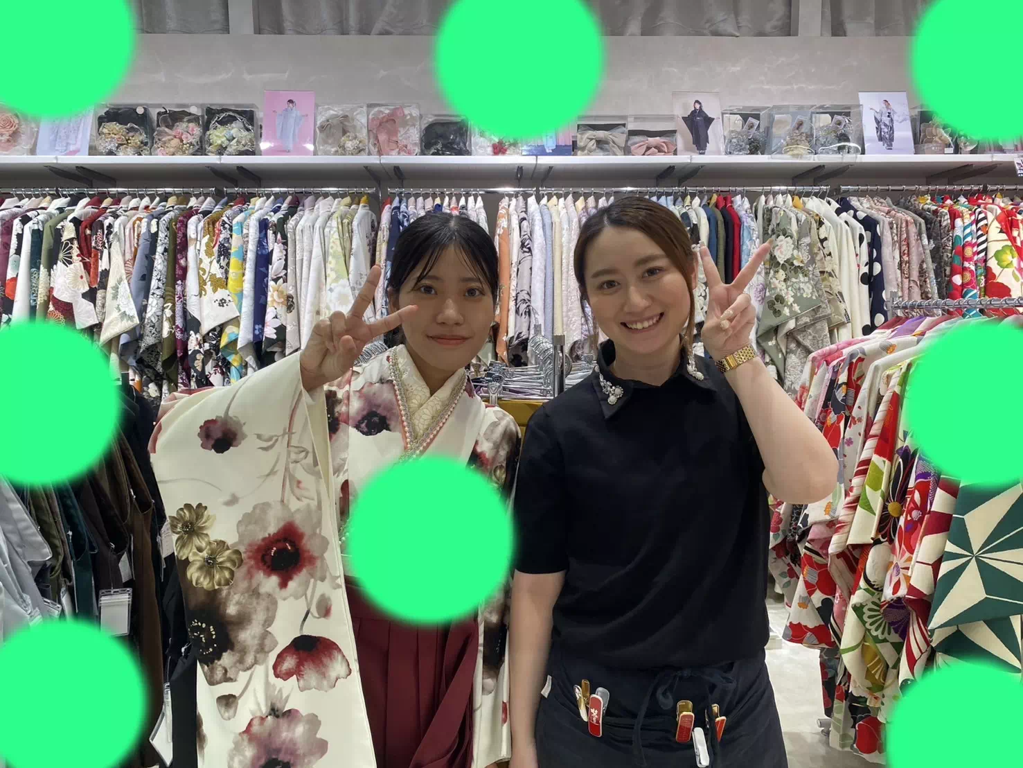 TAKAZEN神戸店　前撮り撮影会　イマドキ　カワイイ　コディネート　振袖　レンタル　袴　
