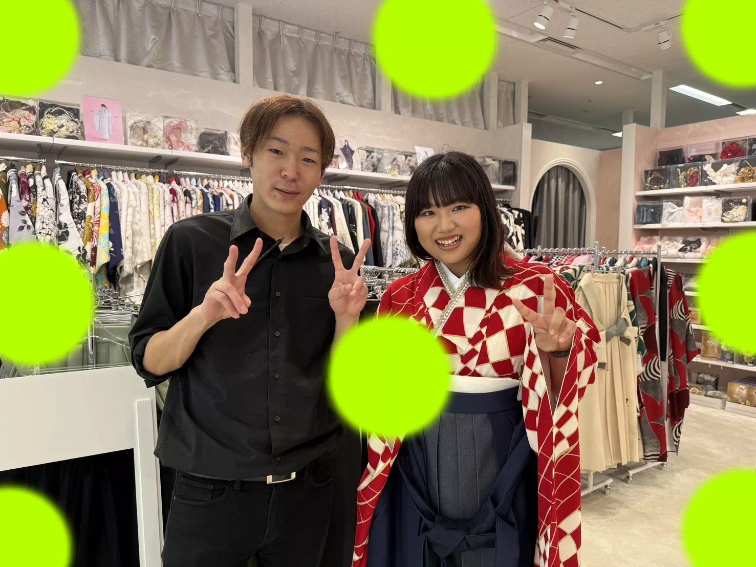 TAKAZEN神戸店　前撮り撮影会　イマドキ　カワイイ　コディネート　振袖　レンタル　袴　