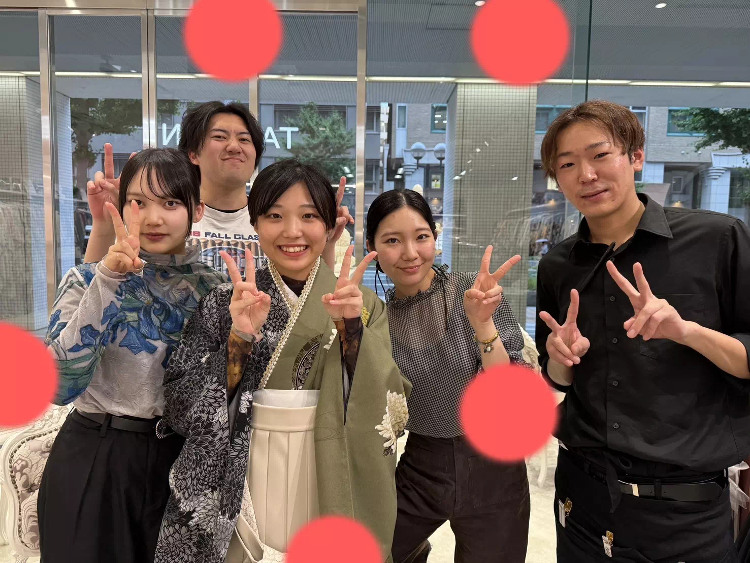 TAKAZEN神戸旧居留地店　前撮り撮影会　イマドキ　カワイイ　コディネート　振袖　レンタル　袴　