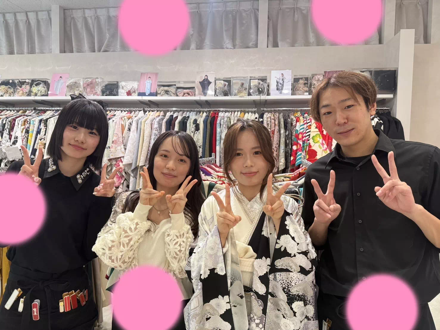TAKAZEN神戸店　前撮り撮影会　イマドキ　カワイイ　コディネート　振袖　レンタル　袴　