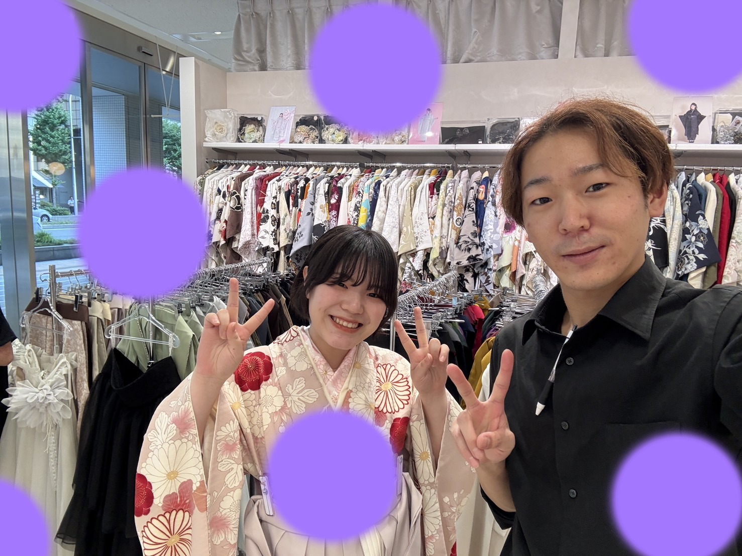 TAKAZEN神戸店　前撮り撮影会　イマドキ　カワイイ　コディネート　振袖　レンタル　袴　