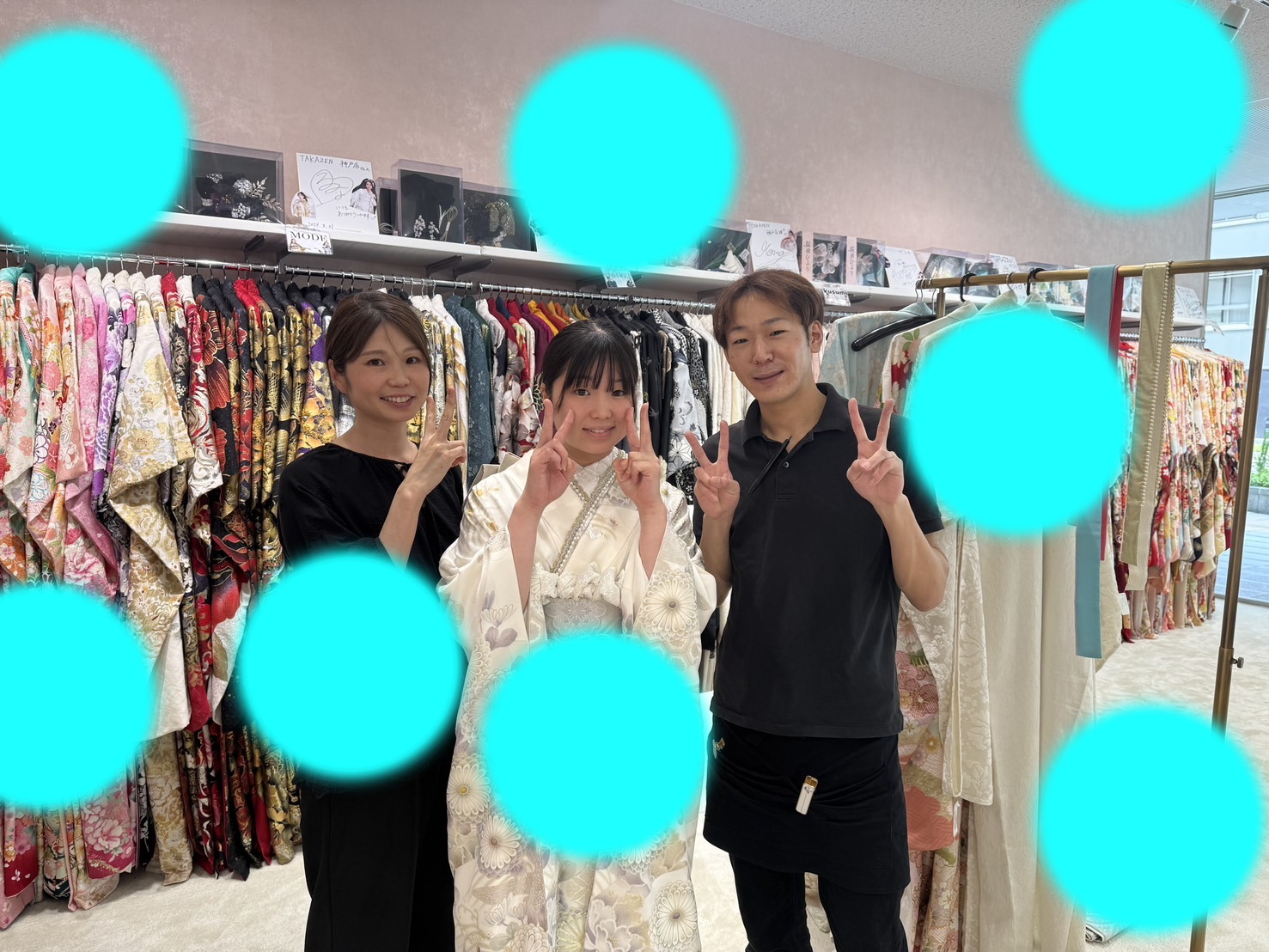 TAKAZEN神戸店　前撮り撮影会　イマドキ　カワイイ　コディネート　振袖　レンタル　袴　