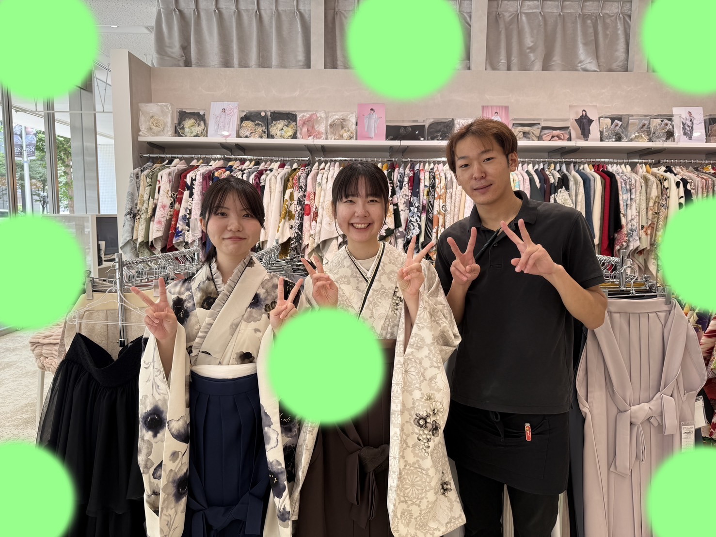 TAKAZEN神戸店　前撮り撮影会　イマドキ　カワイイ　コディネート　振袖　レンタル　袴　