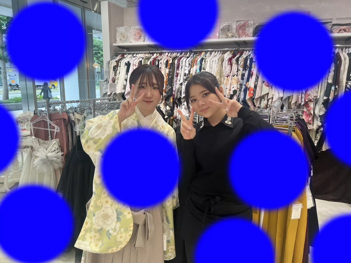 TAKAZEN神戸店　前撮り撮影会　イマドキ　カワイイ　コディネート　振袖　レンタル　袴　