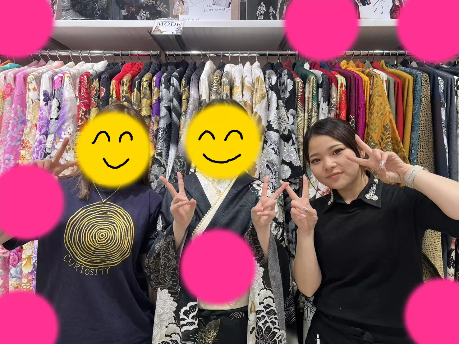 TAKAZEN神戸店　前撮り撮影会　イマドキ　カワイイ　コディネート　振袖　レンタル　袴　