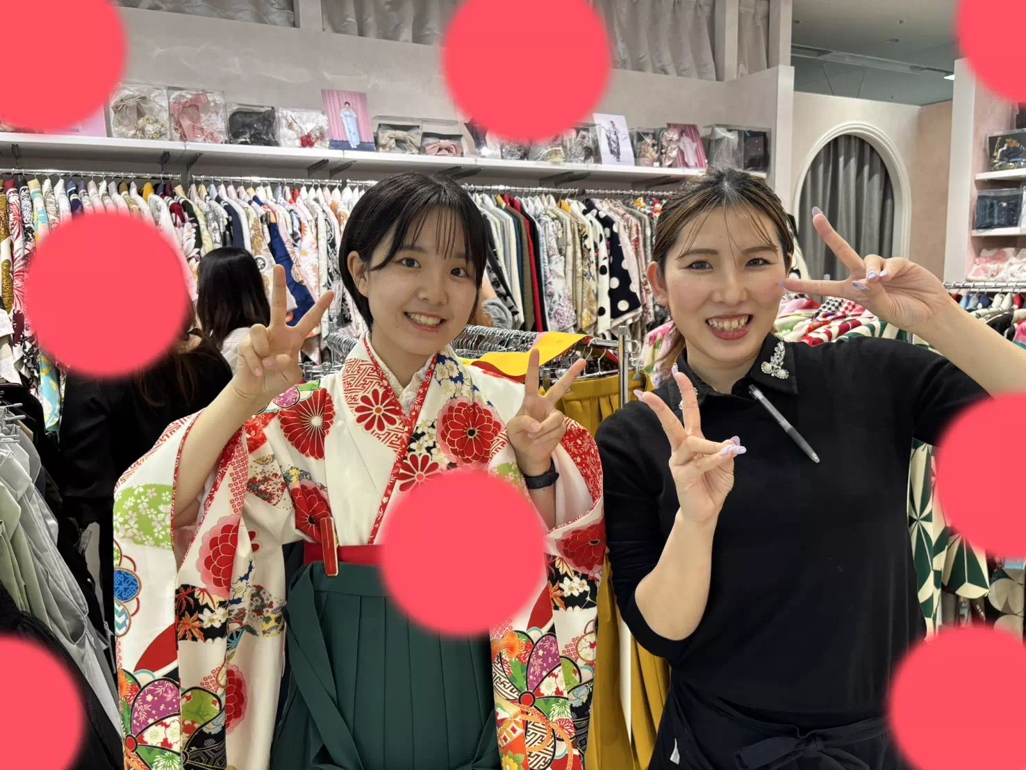 TAKAZEN神戸店　前撮り撮影会　イマドキ　カワイイ　コディネート　振袖　レンタル　袴　