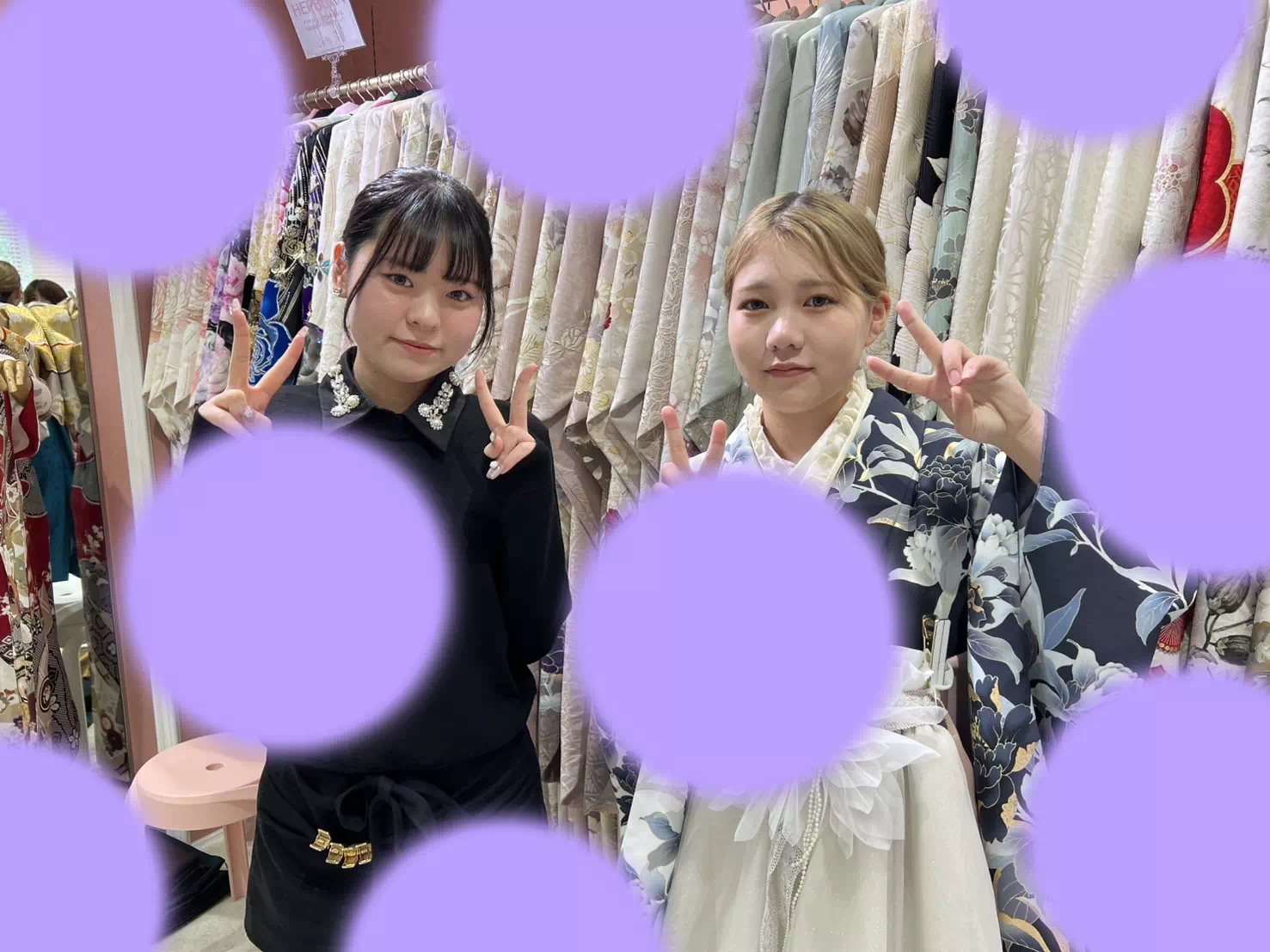TAKAZEN姫路店　姫路市　成人式　卒業式　袴　振袖　イマドキ振袖　キラキラ　ヘップバーン　　白　金