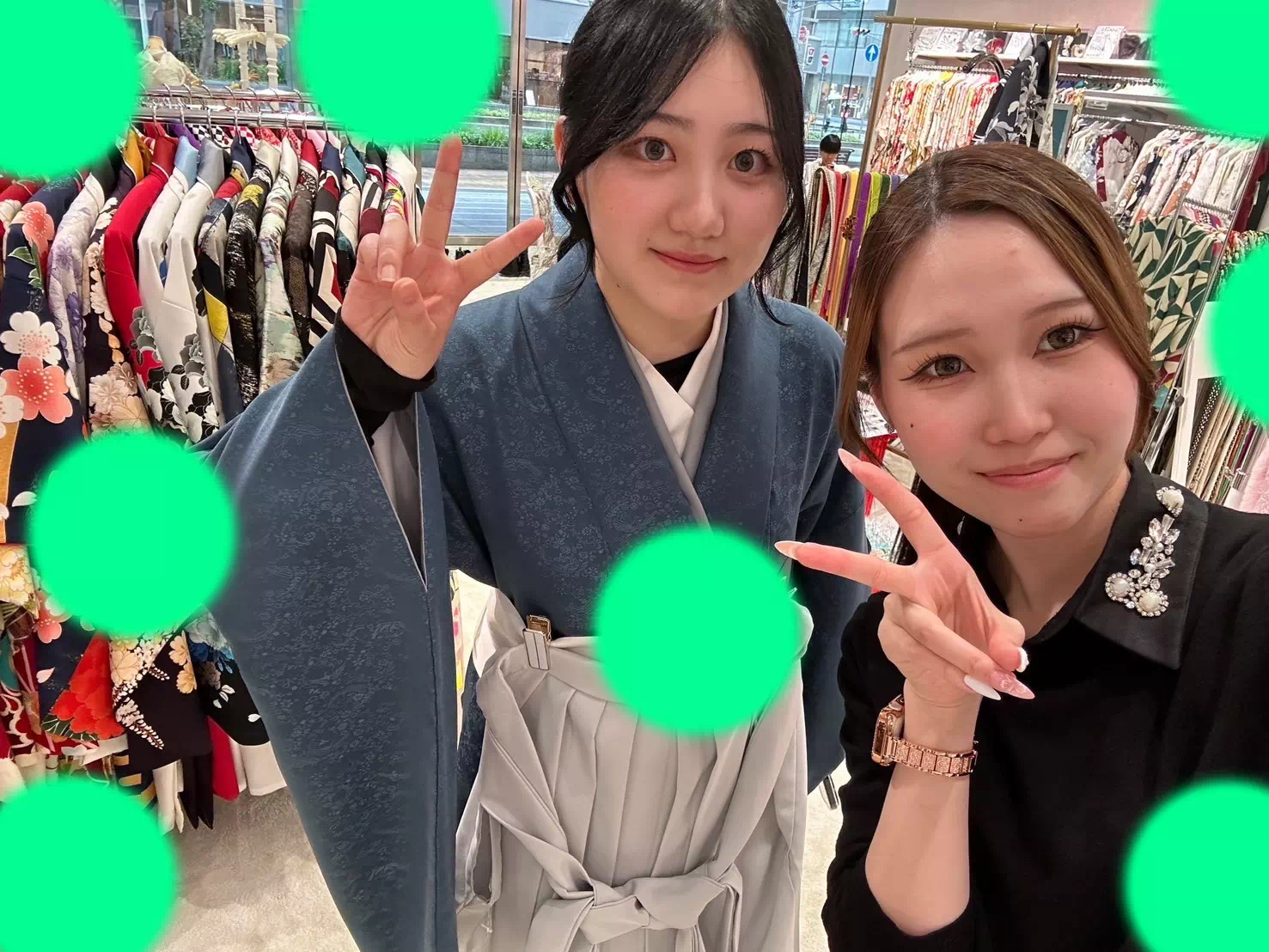 TAKAZEN神戸店　前撮り撮影会　イマドキ　カワイイ　コディネート　振袖　レンタル　袴　