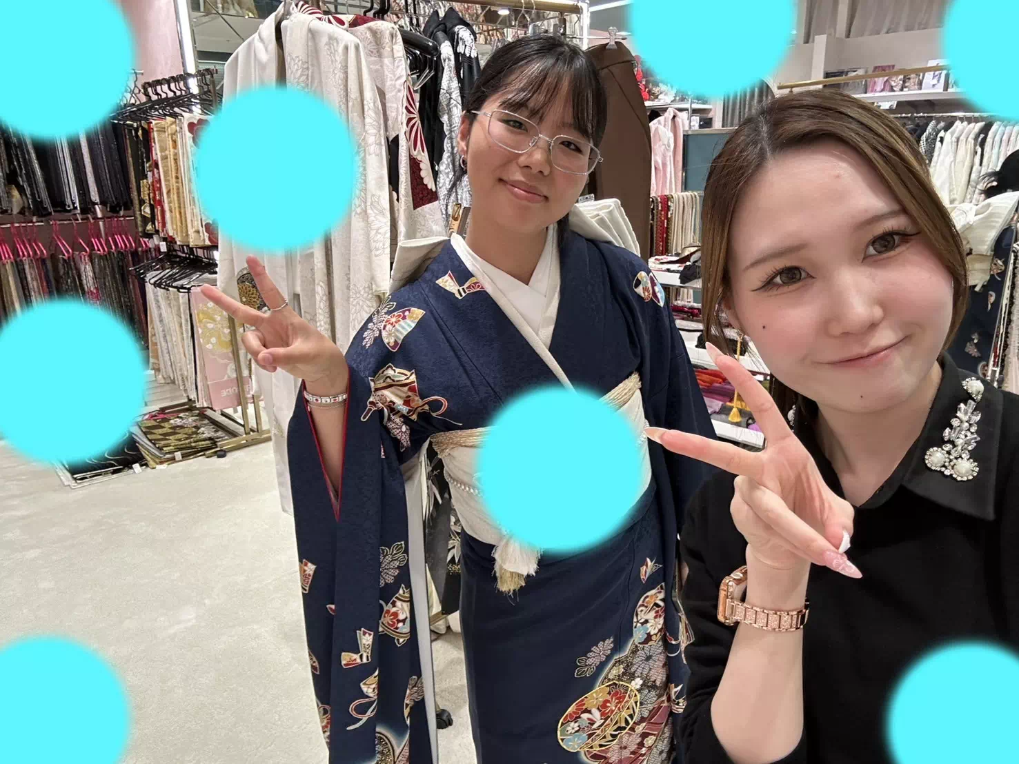 TAKAZEN神戸店　前撮り撮影会　イマドキ　カワイイ　コディネート　振袖　レンタル　袴　