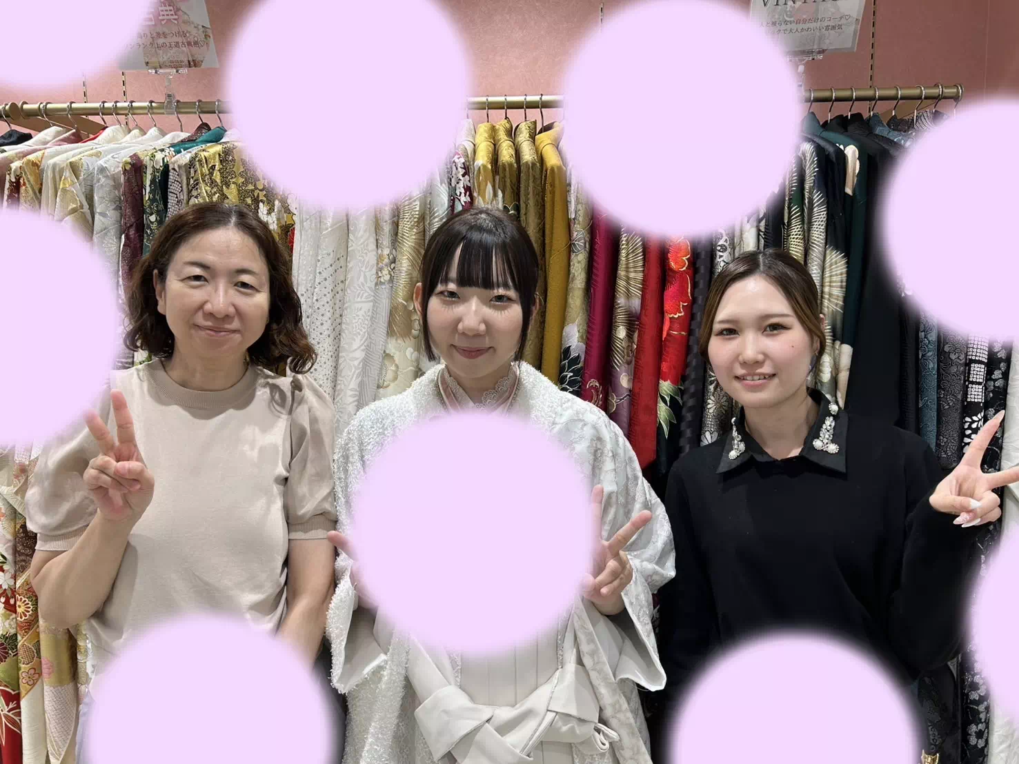 TAKAZEN姫路店　姫路市　成人式　卒業式　袴　振袖　イマドキ振袖　キラキラ　ヘップバーン　　白　金