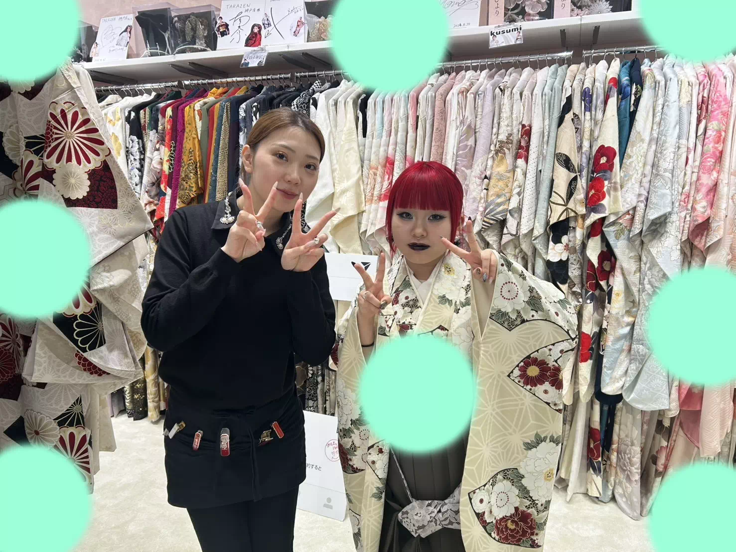 TAKAZEN神戸店　前撮り撮影会　イマドキ　カワイイ　コディネート　振袖　レンタル　袴　