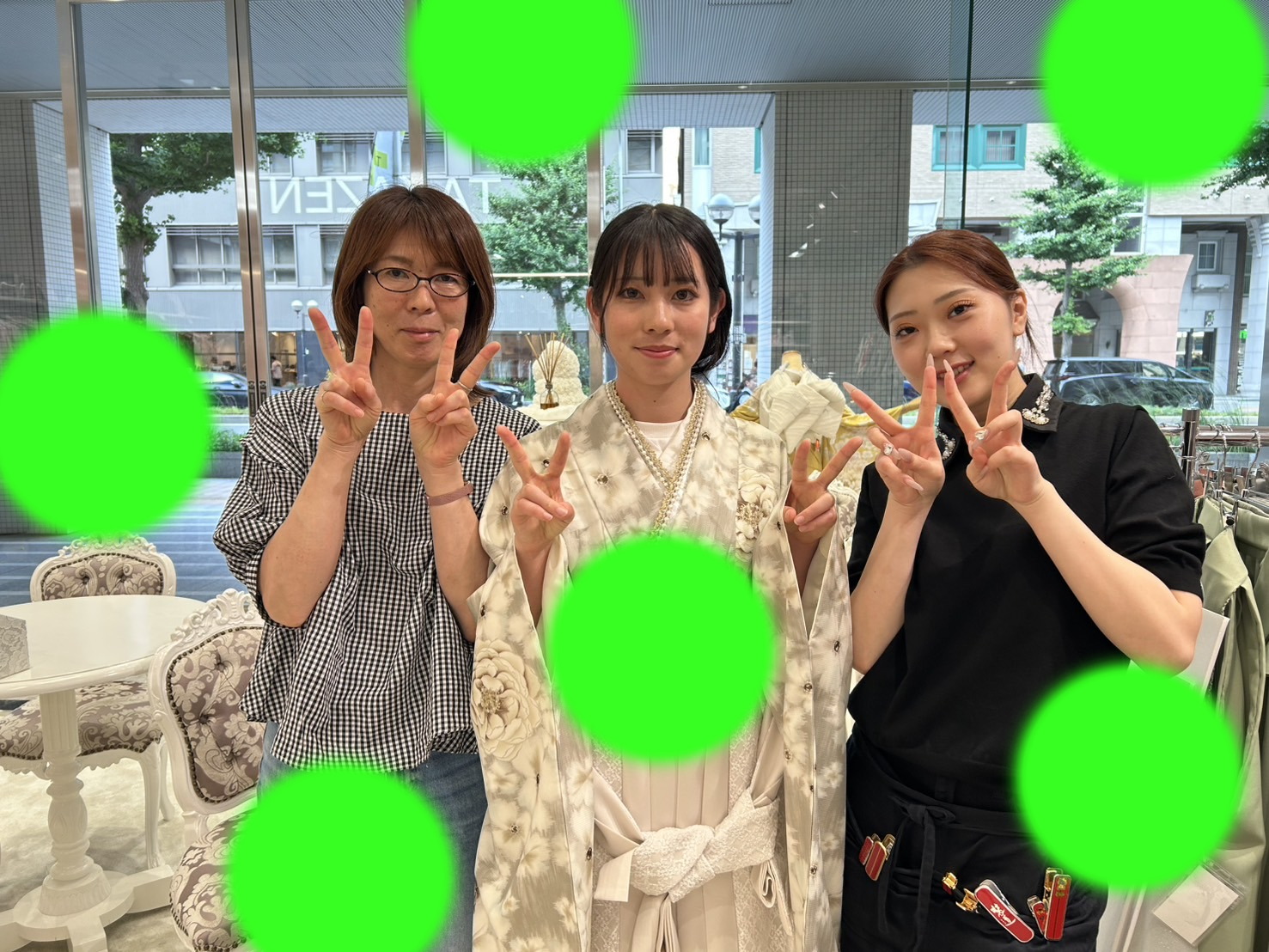 TAKAZEN神戸店　前撮り撮影会　イマドキ　カワイイ　コディネート　振袖　レンタル　袴　