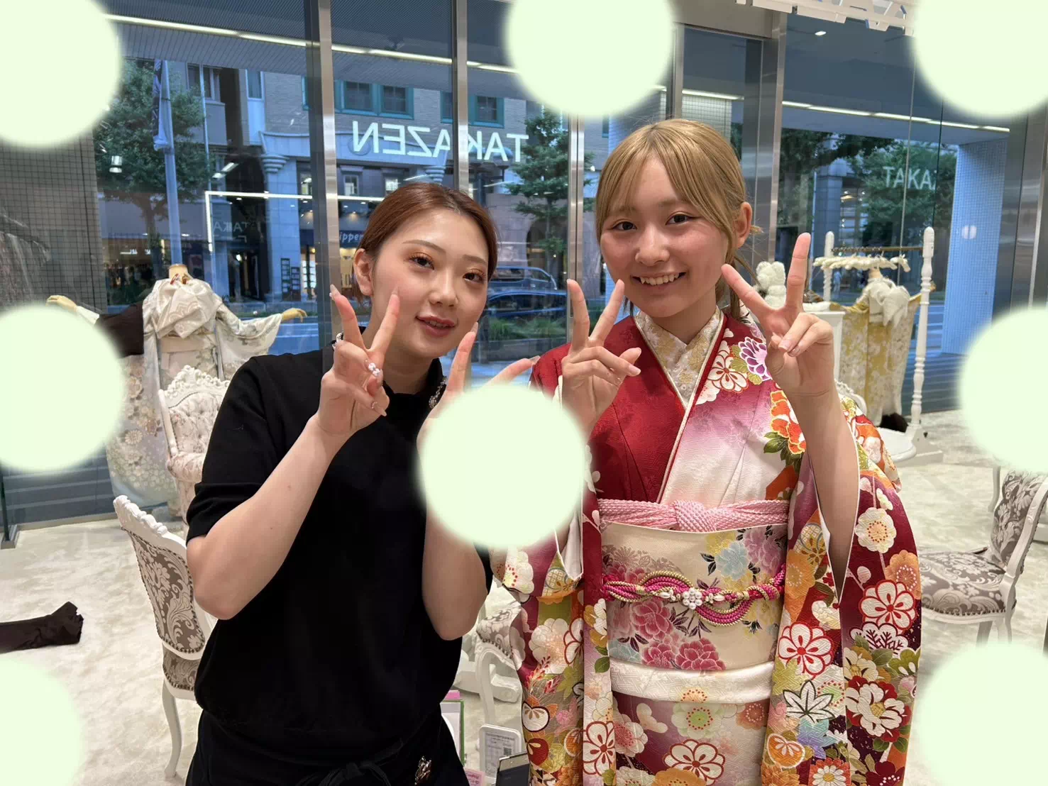 TAKAZEN神戸店　前撮り撮影会　イマドキ　カワイイ　コディネート　振袖　レンタル　袴　