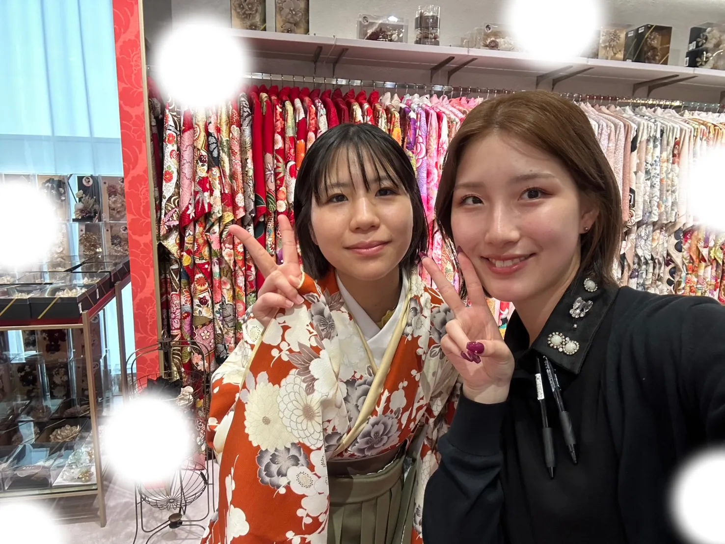 成人式　前撮り　梅田　袴　卒業式　くすみ