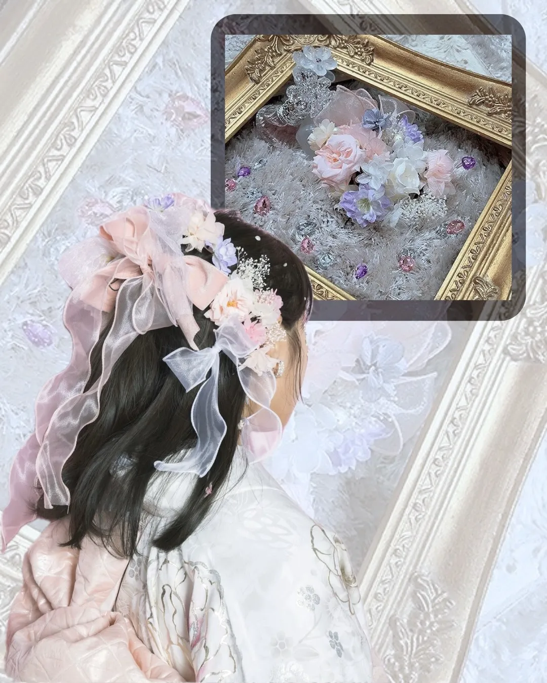TAKAZEN　タカゼン　髪飾り　オリジナル　かわいい　リボン　花