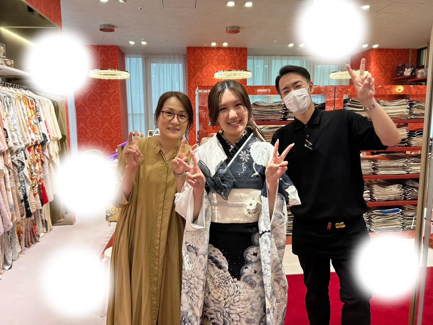 成人式　前撮り　梅田　袴　くすみカラー　かわいい　イマドキ　淡色　古典　タカゼン　撮影