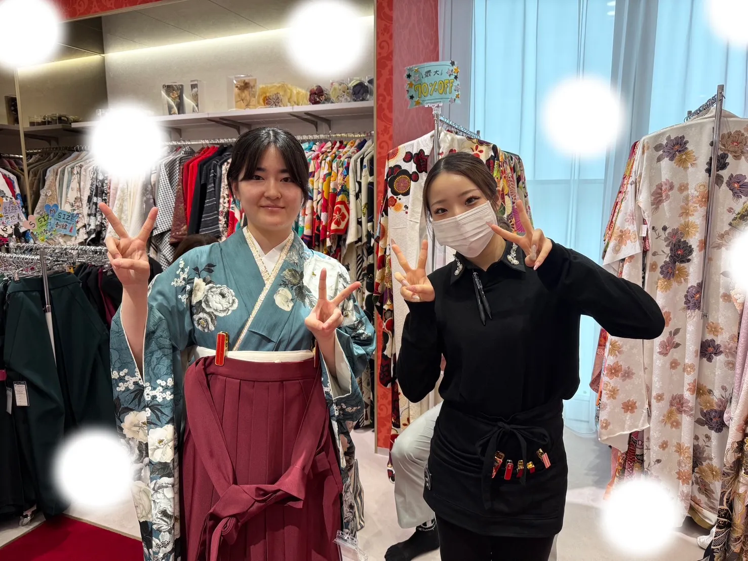 成人式　前撮り　梅田　袴　くすみカラー　かわいい　イマドキ　淡色　古典　タカゼン　撮影