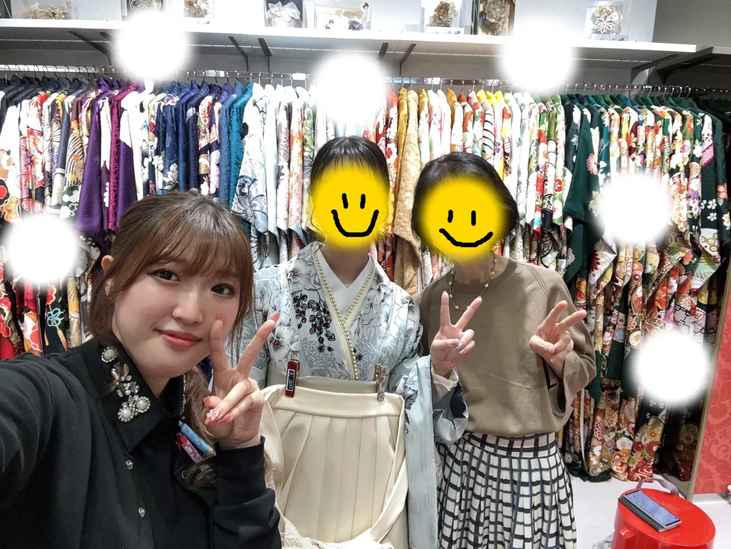 成人式　前撮り　梅田　袴　くすみ