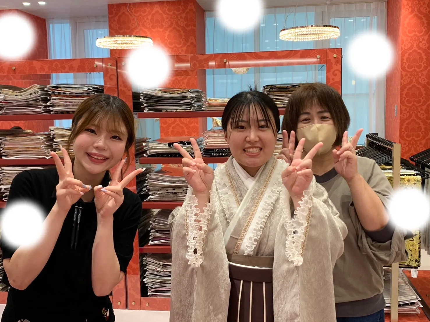 成人式　前撮り　梅田　袴　フリフリ