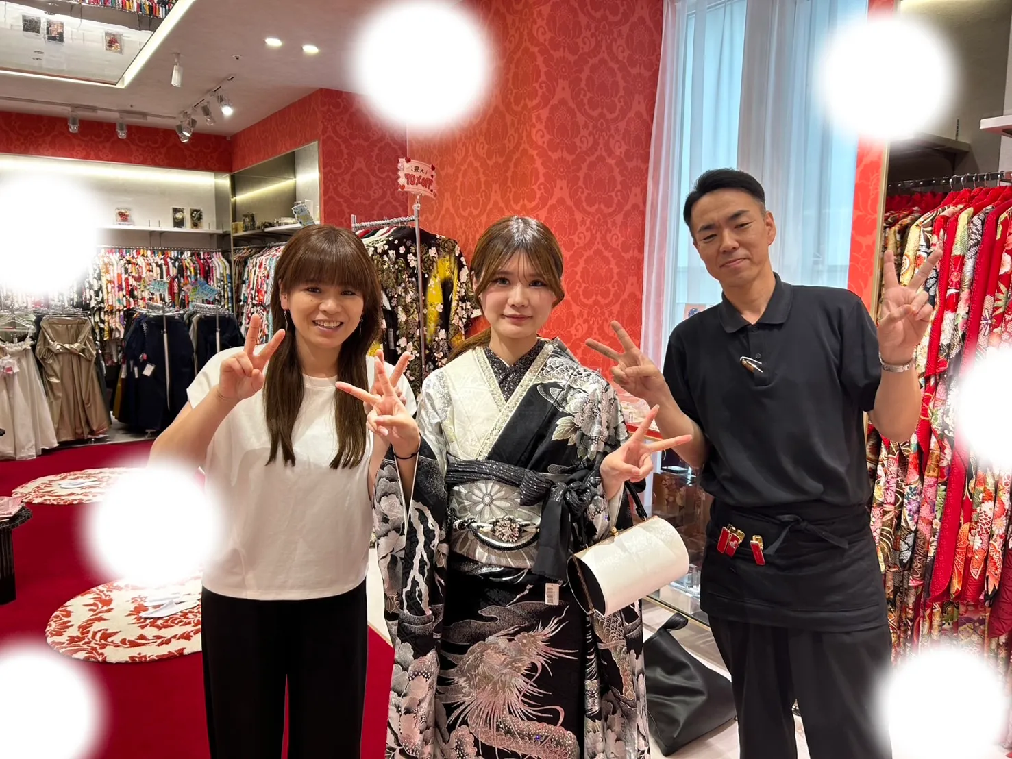 【TAKAZEN大阪梅田本店】♡26日　キラキラシルバー龍のかっこいいお振袖の姫ちゃん♡
