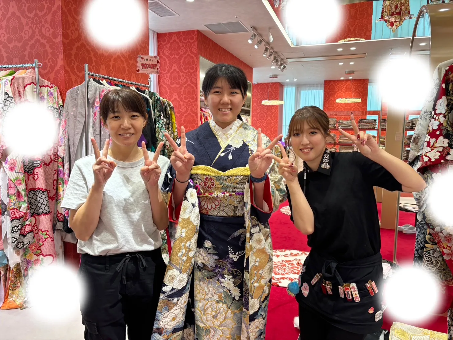 成人式　前撮り　梅田　古典　振袖レンタル