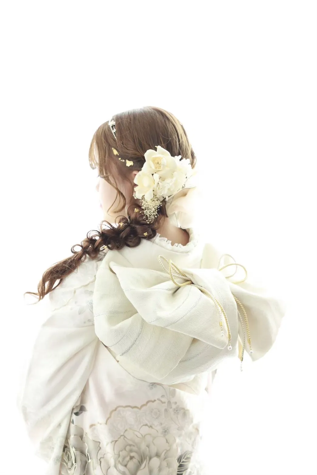 成人式ヘアアレンジ　編み下ろし