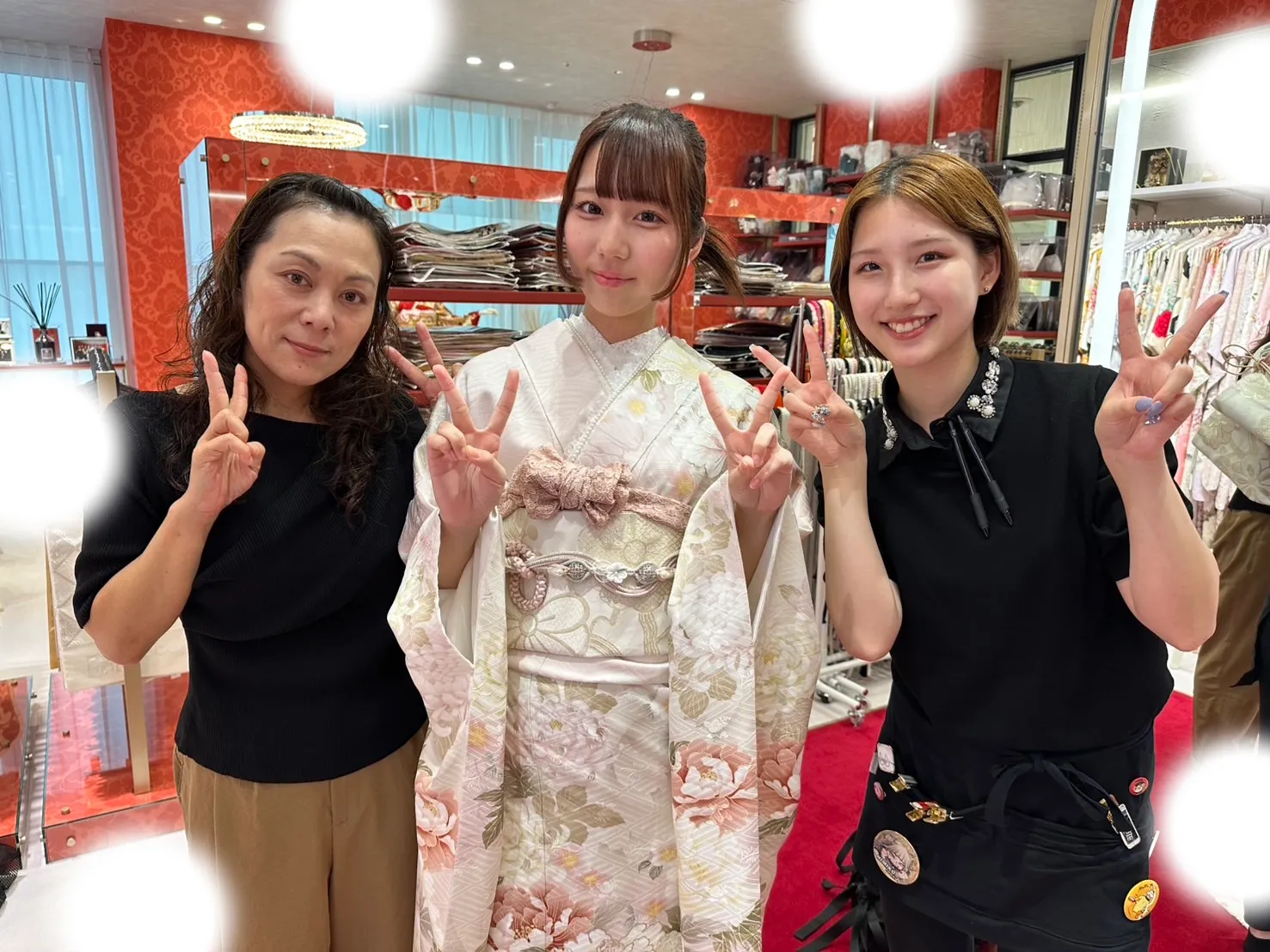 成人式　前撮り　梅田　かわいい　ピンク　くすみ