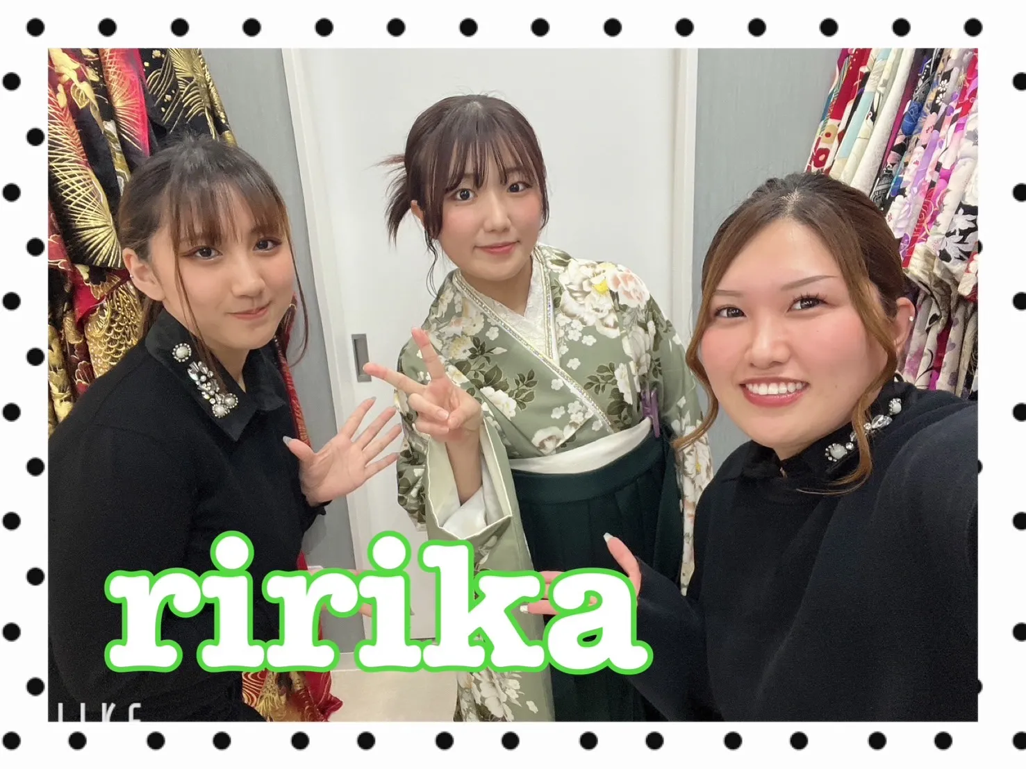 【TAKAZEN橿原店】23日♡香芝市からお越しの2026年卒業オシャレで上品なくすみグリーンの古典柄の卒業袴姫ちゃん♡